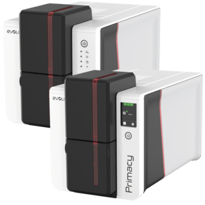 Evolis Primacy 2 plastic card printer used in this card printer troubleshooting guide