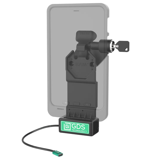 RAM Mounts GDS Uni-Conn right key-locking powered dock for IntelliSkin tablets – alternative view
