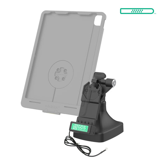 RAM Mounts GDS key-locking tilt and swivel dock with PoE for IntelliSkin tablets with Uni-Conn adapter – alternative view