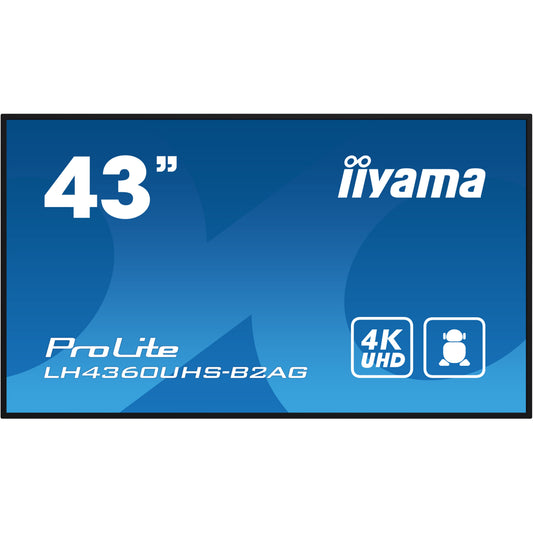 iiyama ProLite LH4360UHS-B2AG 43" 4K Digital Signage Display – official product photo 2 (LH4360UHS-B2AG)