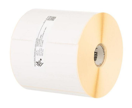 Labels, Zebra, Thermal Paper, Z-Perform 1000D, W: 101.6 mm, H: 152.4 mm, D: 56.9 mm, C: 19 mm (3012913-T)