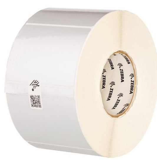 Labels, Zebra, Synthetic, Z-Ultimate 3000T Silver, W: 50.8 mm, H: 25.4 mm, D: 127 mm, C: 25.4 mm (880269-025D)
