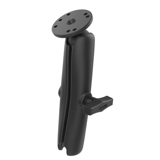 RAM Mounts C-size long double socket arm with round AMPS ball plate RAM-103U-D – product photo