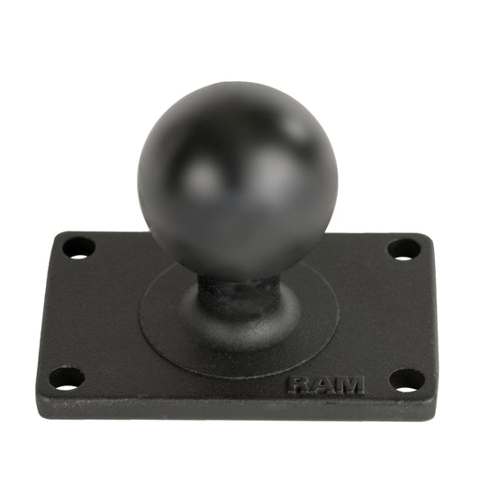 RAM Mounts C-size ball base with 50.8 × 76.2 mm rectangular plate RAM-202U-23 – product photo
