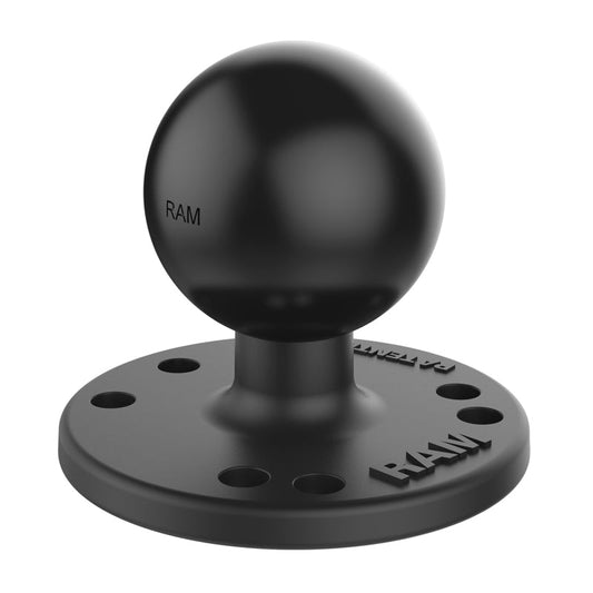 RAM Mounts C-size round ball plate with AMPS hole pattern RAM-202U – product photo