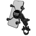 RAM Mounts X-Grip Phone Mount with Handlebar U-Bolt Base, B-Size, Medium Arm (RAM-B-149Z-UN7U)