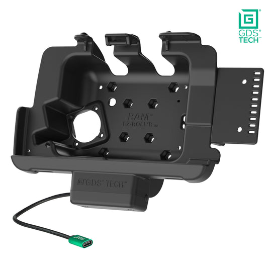 RAM Mounts GDS powered dock for Zebra ET40, ET45 and ET401 8-inch tablets in IntelliSkin – alternative view