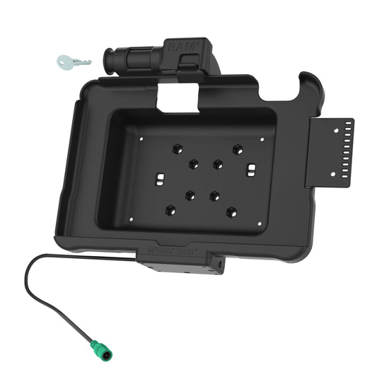 RAM Mounts key-locking GDS powered dock for Zebra ET5x 10.1" rugged tablets – alternative view