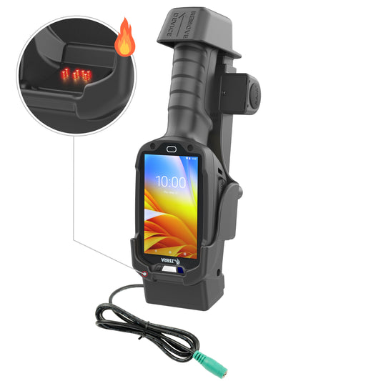 RAM Mounts Form-Fit powered dock with heated pins for Zebra TC8300 – product photo