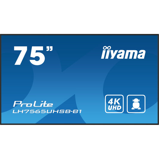 iiyama ProLite LH7565UHSB-B1 75" 4K Digital Signage Display – official product photo 2 (LH7565UHSB-B1)