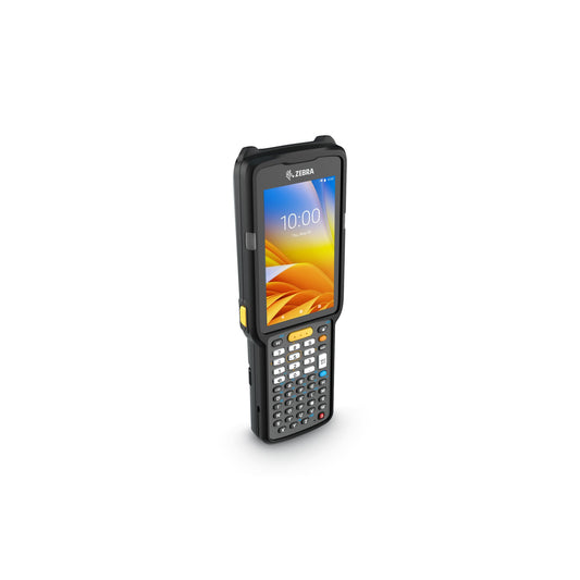 Zebra MC3300x rugged keypad mobile computer, straight shooter, 47-key alphanumeric keypad (MC330L-SE4EG4RW) – angled front view