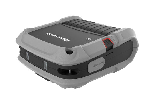 Honeywell RP4F 4-inch mobile linerless label and receipt printer, Bluetooth 5 + Wi-Fi 5 (RP4F0001D22) – top 3/4 view