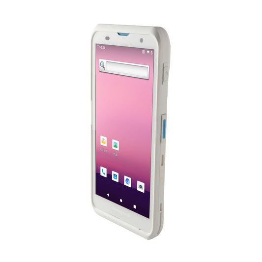 Honeywell ScanPal EDA52-HC healthcare mobile computer, white disinfectant-ready housing, N3601 2D imager (EDA52-1HA764N21RK) – angled view