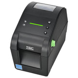 TSC DH320E 2-inch desktop direct thermal label printer, 300 dpi, USB, LED, black (DH320E-A001-0002) – front view