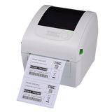 TSC DA220W 4-inch direct thermal desktop label printer for healthcare, 203 dpi, USB + Ethernet, white (DA220W-A001-2102) – front view