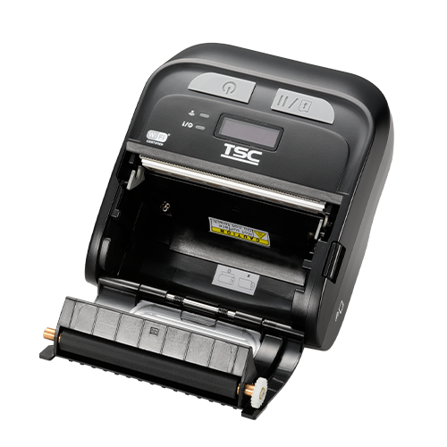 TSC TDM-30 3-inch mobile receipt and label printer, Wi-Fi and Bluetooth, black (99-083A502-1012) – open media cover
