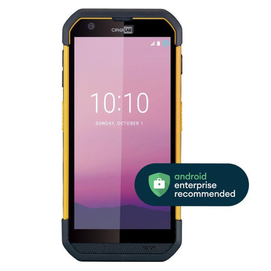 CipherLab RS36 Android touch mobile computer, Wi-Fi + 4G LTE, 2D imager (SE4100) (AS36E4GF4NSU1) – front view