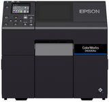 Epson ColorWorks D6000Ae colour label printer, 4-inch, auto cutter, 1200 x 1200 dpi, inkjet (C31CL90102) – front view