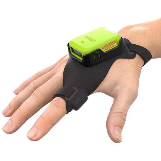 Zebra RS2100 Wearable Barcode Scanner with hand mount (RS21C0-TS00ZWR)