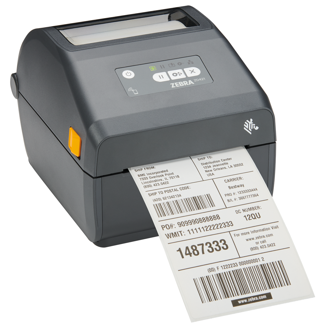 Zebra ZD421d desktop label printer, the current replacement for the Zebra GK420d