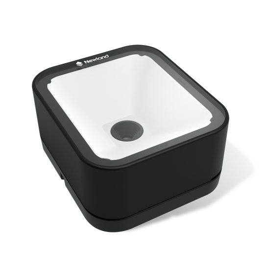 Newland FR27 Urchin presentation scanner (NLS-FR2780-B-20) – black version – front 3/4 view