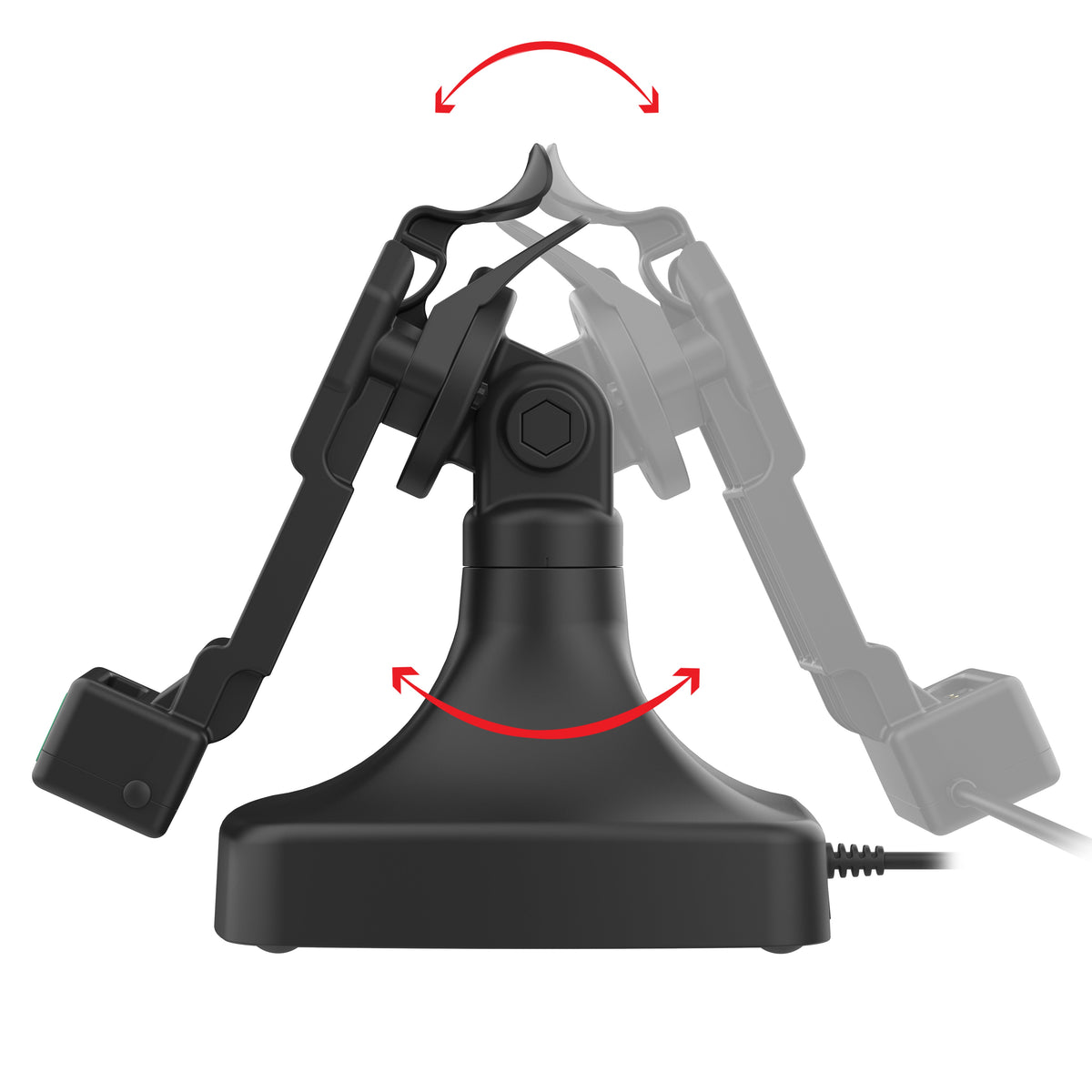 RAM Mounts GDS tilt and swivel dock with PoE for IntelliSkin tablets with Uni-Conn adapter – additional view