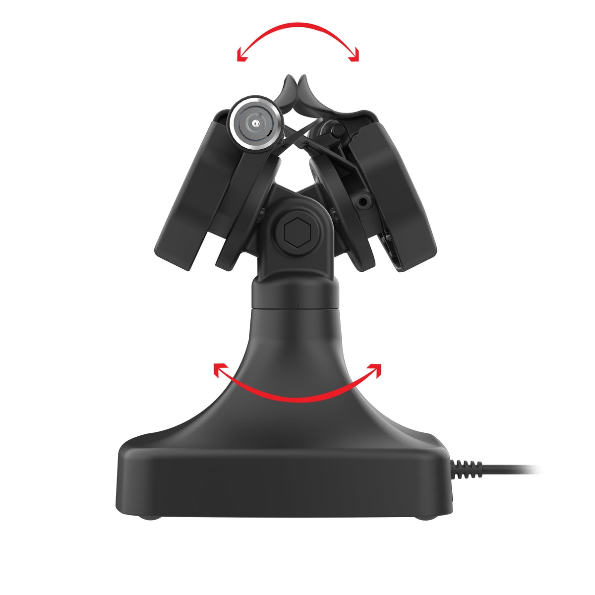 RAM Mounts GDS key-locking tilt and swivel dock with USB-C for IntelliSkin Thin-Case tablets with rear pogo pads – additional view