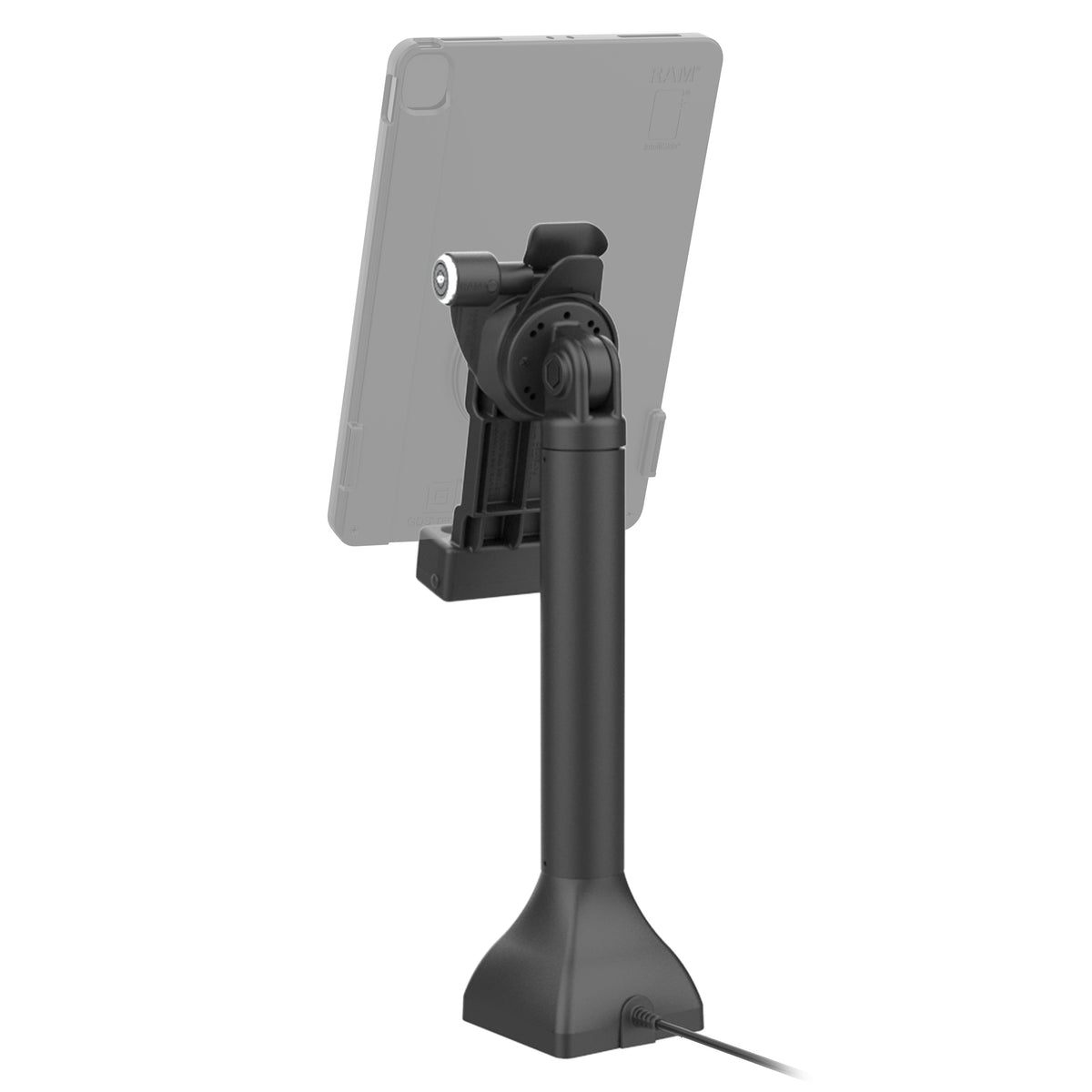 RAM Mounts GDS 14-inch key-locking pedestal dock with USB-C for IntelliSkin tablets with Uni-Conn adapter – additional view