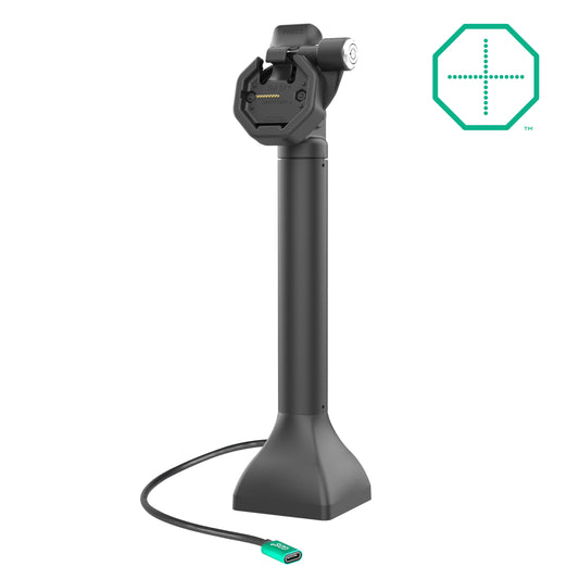 RAM Mounts GDS 14-inch key-locking pedestal dock with USB-C for IntelliSkin Thin-Case tablets with rear pogo pads – main product photo