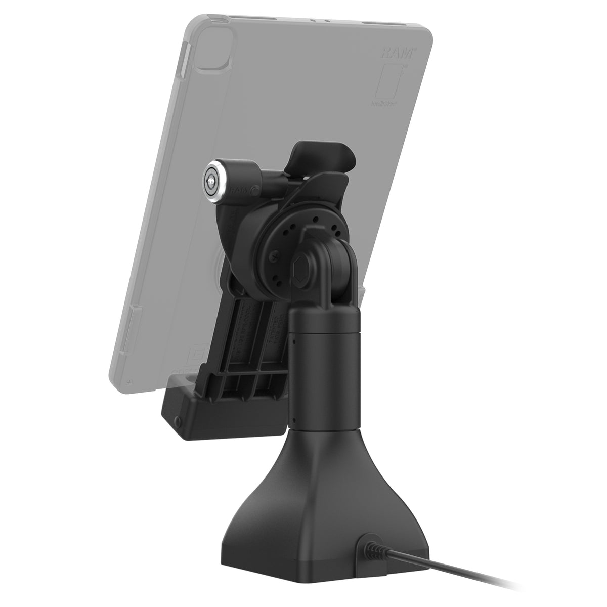 RAM Mounts GDS 7-inch key-locking pedestal dock with PoE for IntelliSkin tablets with Uni-Conn adapter – additional view