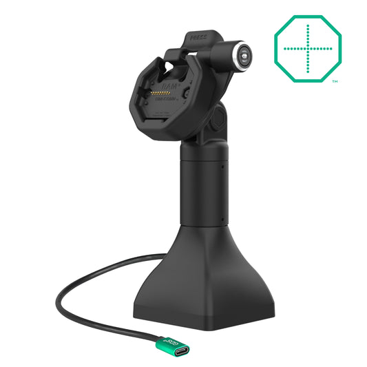 RAM Mounts GDS 7-inch key-locking pedestal dock with USB-C for IntelliSkin Thin-Case tablets with rear pogo pads – main product photo