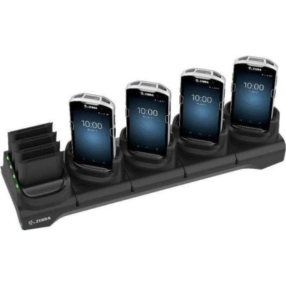 Zebra charging cradle, 4-slot + battery charger, for TC5X – CRD-TC51-5SC4BC-01