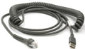 Zebra USB cable, 4.5 m, coiled, Series A (CBA-U09-C15ZAR)