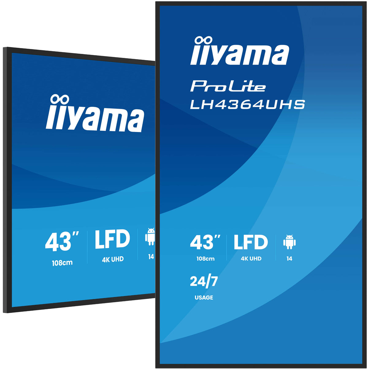 iiyama ProLite LH4364UHS-B1AG 43" 4K Digital Signage Display – official product photo 1 (LH4364UHS-B1AG)