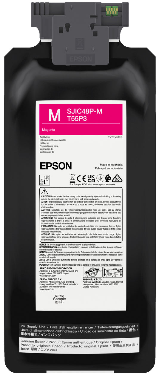 Epson SJIC48P-M magenta ink cartridge C13T55P340 for ColorWorks C8000