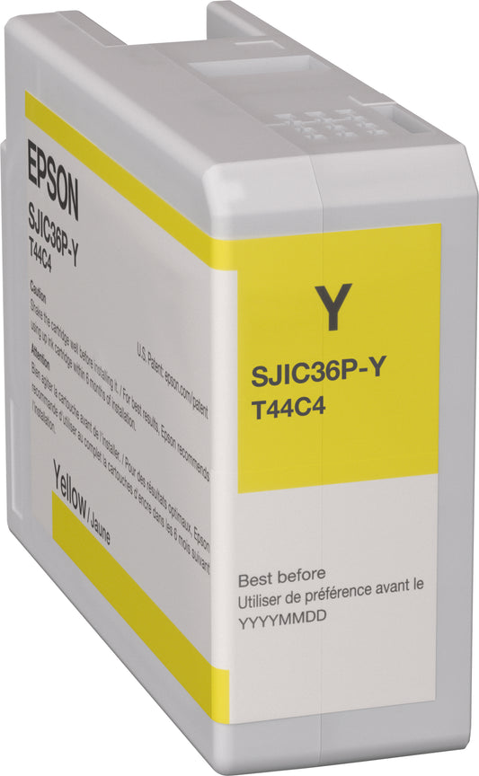 Epson SJIC36P(Y) yellow ink cartridge C13T44C440 for ColorWorks C6000/C6500