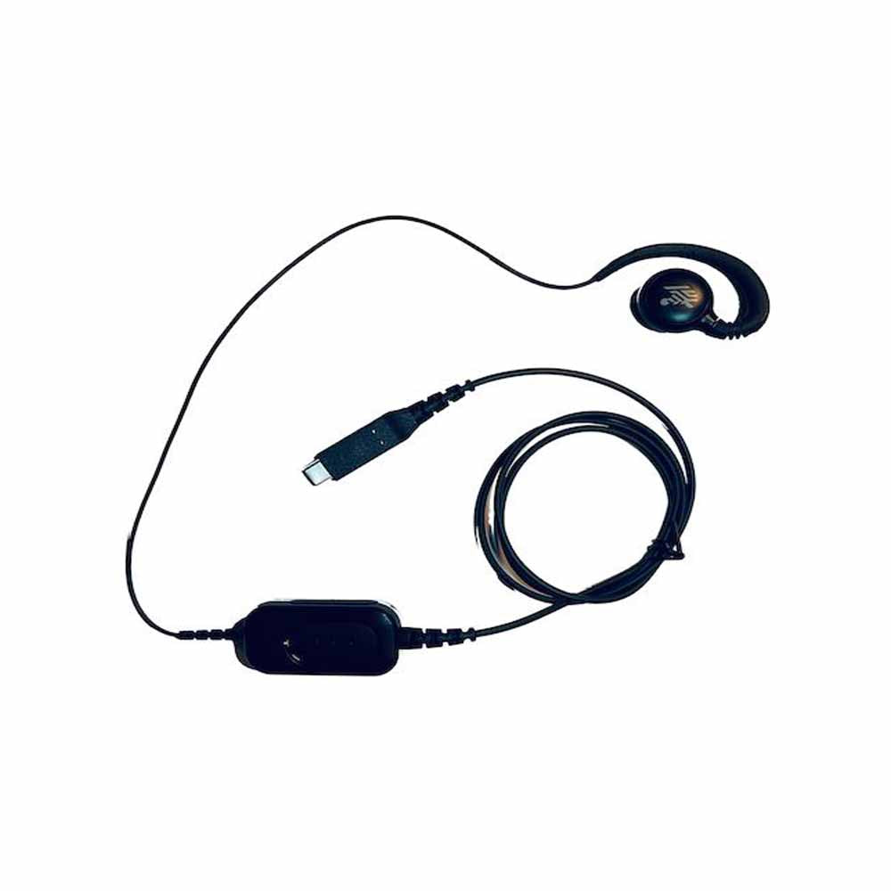Zebra HDST-USBC-PTT1-01 USB-C wired mono headset with PTT button