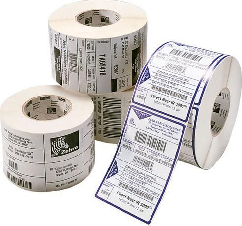 Labels, Zebra, Thermal Paper, Z-Perform 1000D, W: 101.6 mm, H: 177.8 mm, D: 127 mm, C: 25.4 mm (880191-177D)
