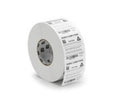 Labels, Zebra, Synthetic, Z-Ultimate 3000T White, W: 19 mm, H: 6.4 mm, D: 127 mm, C: 25.4 mm (3005519)