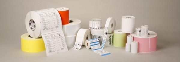 Labels, Zebra, Thermal Paper, Z-Perform 1000D, W: 101.6 mm, H: 76.2 mm, D: 127 mm, C: 25.4 mm (880191-076D)