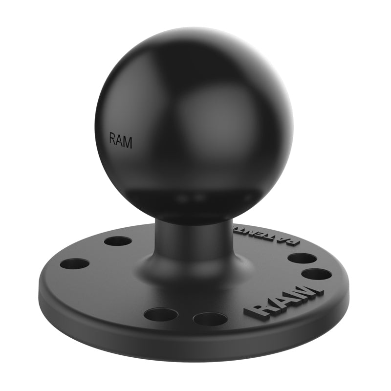 RAM Mounts C-size round ball plate with AMPS hole pattern RAM-202U – product photo
