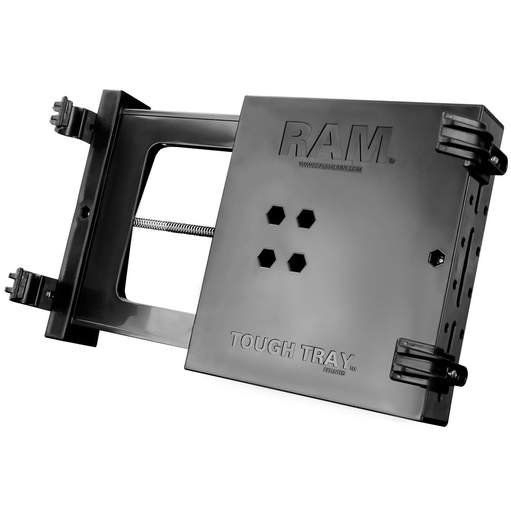 RAM Mounts Tough-Tray spring-loaded tray for 10 to 16 inch wide laptops – further view