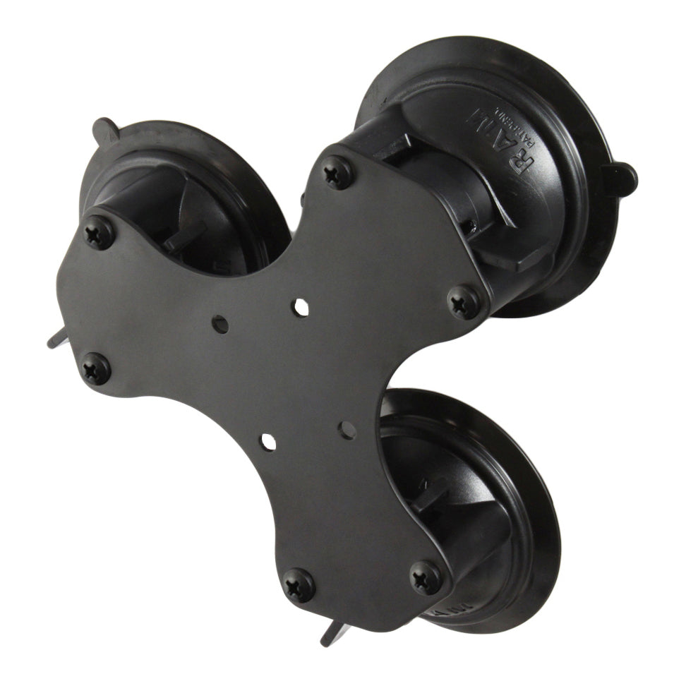 RAM Mounts Twist-Lock triple suction cup base with steel AMPS plate – product photo