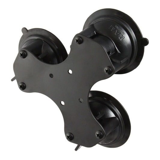 RAM Mounts Twist-Lock triple suction cup base with steel AMPS plate – product photo