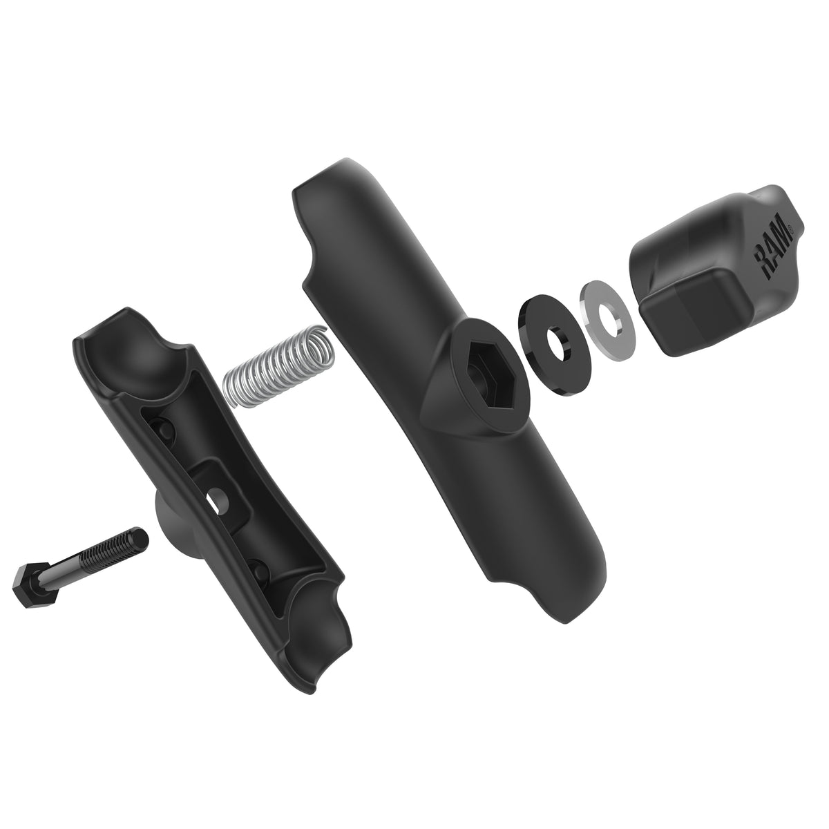 RAM Mounts medium B-size double socket arm (95 mm) – another view