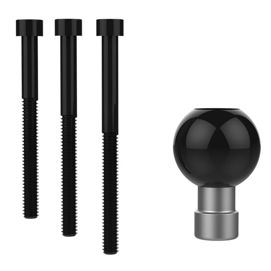 RAM Mounts B-size motorcycle handlebar clamp base with M8 bolts (RAM-B-367U) – product photo