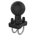 RAM Mounts Double U-Bolt Ball Base for 1–1.25" Rails, D-Size (RAM-D-235U)