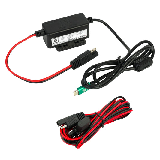 RAM Mounts GDS hardwire charger 30–60 V with male USB-C Power Delivery 25 W – main product photo
