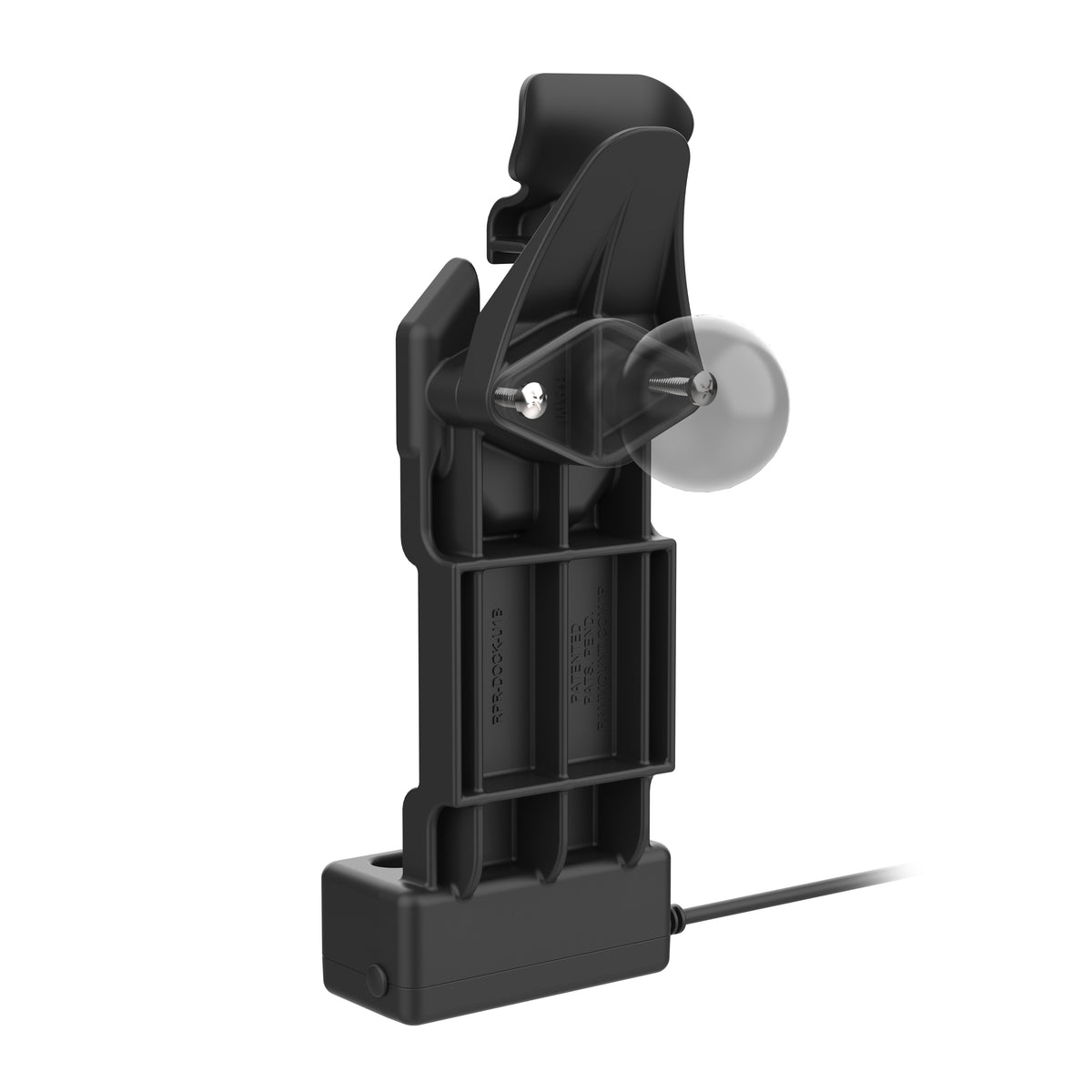 RAM Mounts GDS Uni-Conn tablet dock with release lever – another angle