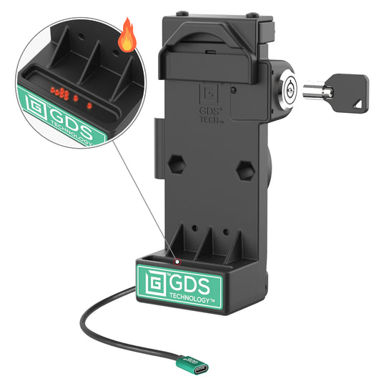 RAM Mounts GDS Uni-Conn locking spring-loaded tablet dock, heated pins – product photo